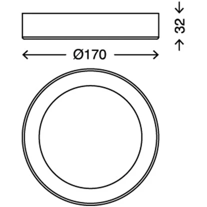 Briloner LED-Decken- & Wandlampe Fire Chrom Matt Ø 17 Cm 8 Briloner LED-Decken- & Wandlampe Fire Chrom Matt Ø 17 Cm – Bild 6