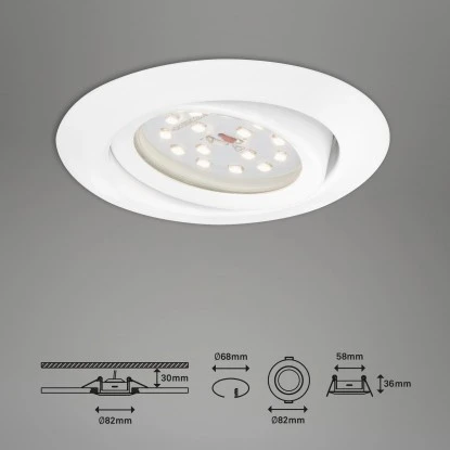 Briloner LED-EinbaustrahlerWeiß 8 Briloner LED-EinbaustrahlerWeiß – Bild 6