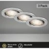 Briloner LED-Einbaustrahler 3er GU10 Alumium Ø 8,6 Cm Schwenkbar -Beleuchtungsgeschäft 002707367420 1675 102020 1