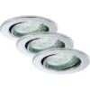 Briloner LED-Einbauleuchten 3er-Set Chrom -Beleuchtungsgeschäft 124524 1675 chrom