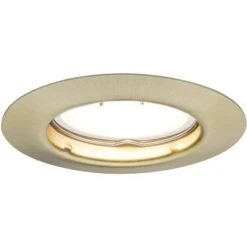 Nice Price LED-Einbauleuchte 3er-Set Basic Messing