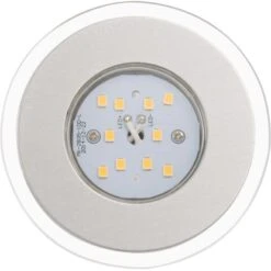 Briloner LED-Einbauleuchte 3er-Set Alu Starr