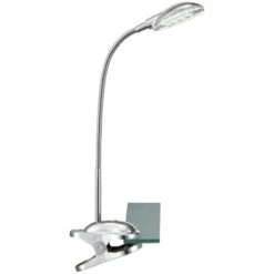 Globo LED-Klemmleuchte Mit Flexarm Chrom EEK: A