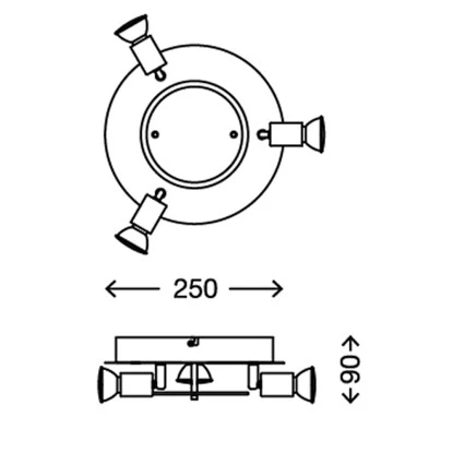Briloner LED-Deckenleuchte 3-flammig Start 5 Briloner LED-Deckenleuchte 3-flammig Start – Bild 3