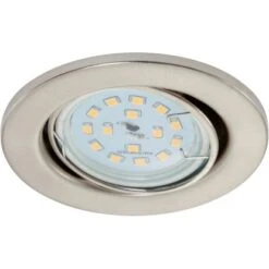 Briloner LED-Einbauleuchte 3er-Set Metall Nickel Schwenk- Und Dimmbar