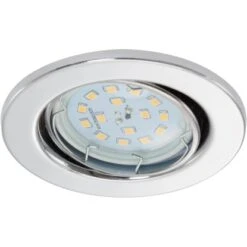 Briloner LED-Einbauleuchte 3er-Set Chrom Schwenk- Und Dimmbar