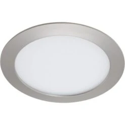 Briloner LED-Einbauleuchte Nickel Matt H: 2,9 Cm Ø: 17 Cm