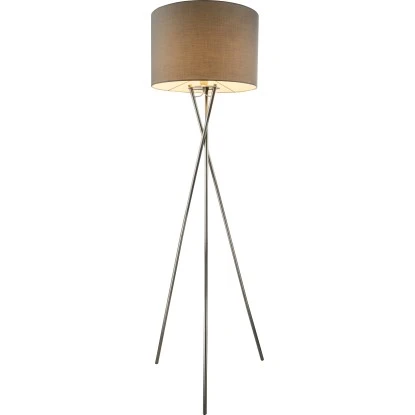 Globo Stehleuchte Gustav Grau-Chrom 3 Globo Stehleuchte Gustav Grau-Chrom