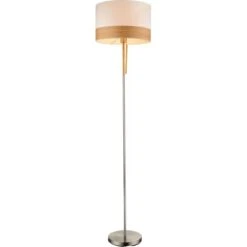 Globo Stehleuchte CHIPSY Nickel Matt-Beige