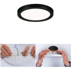 Paulmann LED-Einbaupanel Areo VariFit 11,8 Cm 6,5 W Schwarz -Beleuchtungsgeschäft 4000870799628 2425 01
