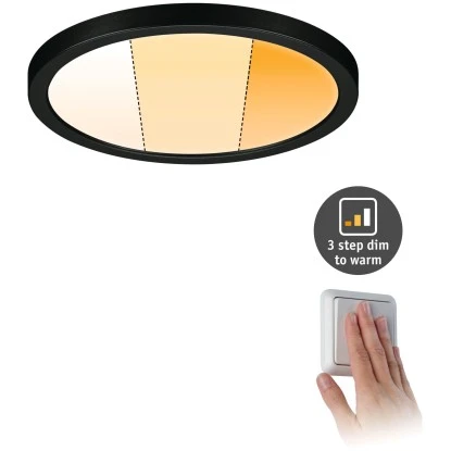 Paulmann LED-Einbaupanel Areo VariFit 17,5 Cm DimtoWarm 13 W Schwarz 4 Paulmann LED-Einbaupanel Areo VariFit 17,5 Cm DimtoWarm 13 W Schwarz – Bild 2