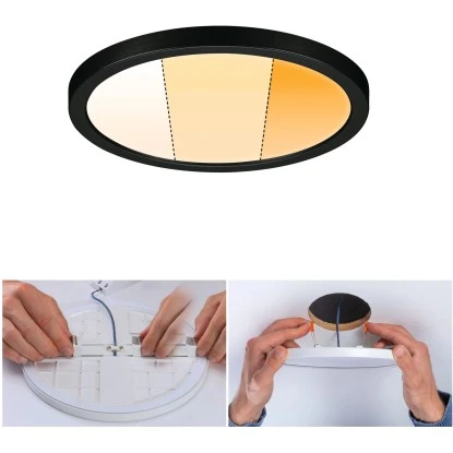 Paulmann LED-Einbaupanel Areo VariFit 17,5 Cm DimtoWarm 13 W Schwarz 6 Paulmann LED-Einbaupanel Areo VariFit 17,5 Cm DimtoWarm 13 W Schwarz – Bild 4