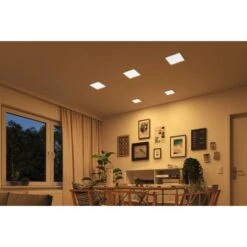 Paulmann LED-Einbaupanel Areo VariFit 17,5 X 17,5 Cm DimtoWarm 13 W Chrom Matt -Beleuchtungsgeschäft 4000870931004 2425 07