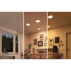 Paulmann LED-Einbaupanel Areo VariFit 17,5 X 17,5 Cm DimtoWarm 13 W Chrom Matt -Beleuchtungsgeschäft 4000870931004 2425 09