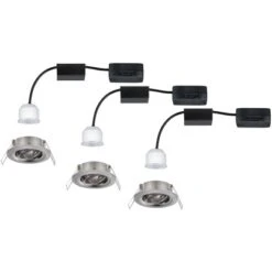 Paulmann LED-Einbauleuchte Nova Mini Schwenkbar 3x4W 2.700K Eisen Gebürstet 230V -Beleuchtungsgeschäft 4000870942956 2425 6