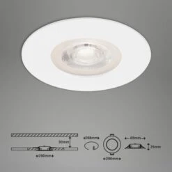 Brilo LED-Einbauleuchte Kulana 3er-Set Weiß 13 Brilo LED-Einbauleuchte Kulana 3er-Set Weiß -Beleuchtungsgeschäft 4002707378075 1675 7