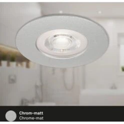 Brilo LED-Einbauleuchte Kulana 3er-Set Dimmbar Chrom-Matt -Beleuchtungsgeschäft 4002707378105 1675 5