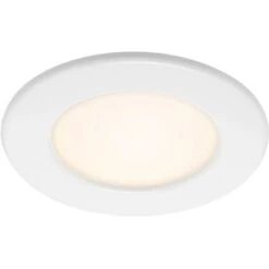 Brilo LED-Einbauleuchte Thin 1er-Set Weiß
