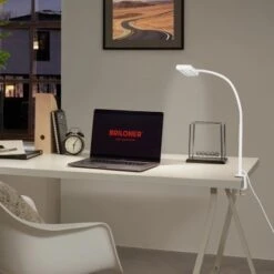 Brilo LED-Klemmleuchte Trasna Weiß -Beleuchtungsgeschäft 4002707408123 1675 3