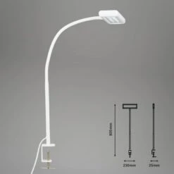 Brilo LED-Klemmleuchte Trasna Weiß -Beleuchtungsgeschäft 4002707408123 1675 7