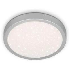 Brilo LED-Deckenleuchte Runa 18 W Silberfarbig