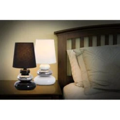 Näve Tischleuchte Stoney Keramik Weiß 31 Cm -Beleuchtungsgeschäft 4003222775011 3065 AB 07