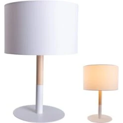 Näve Tischleuchte Tessile Aus Textil 37 Cm Weiß -Beleuchtungsgeschäft 4003222880562 3065 05