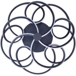 Näve LED-Deckenleuchte Rizado Schwarz Ø 57 Cm -Beleuchtungsgeschäft 4003222885406 3065 CU 06