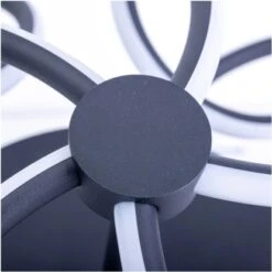 Näve LED-Deckenleuchte Rizado Schwarz Ø 57 Cm -Beleuchtungsgeschäft 4003222885406 3065 CU 08