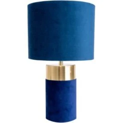 Näve Tischleuchte Bordo Blau 32 Cm