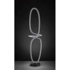 Wofi LED Standleuchte Madison 1-Flammig Schwarz Dimmbar -Beleuchtungsgeschäft 4003474393292 2858 1