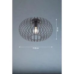 Fischer & Honsel Deckenleuchte Mocca 1-flammig Schwarz -Beleuchtungsgeschäft 4003694209366 1546 VM 09