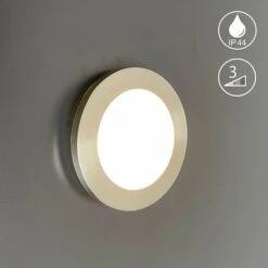 Fischer & Honsel LED-Deckenleuchte Gotland Nickelfarben/Weiß Ø 17 Cm 9 Fischer & Honsel LED-Deckenleuchte Gotland Nickelfarben/Weiß Ø 17 Cm -Beleuchtungsgeschäft 4003694212335 1546 A 10