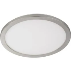 Fischer & Honsel LED-Deckenleuchte Gotland Nickelfarben/Weiß Ø 17 Cm