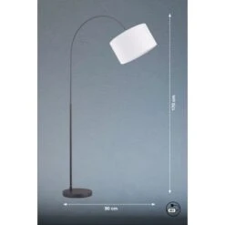 Fischer & Honsel Stehleuchte Arc 3-flammig Schwarz/Weiß -Beleuchtungsgeschäft 4003694403849 1546 VM 09