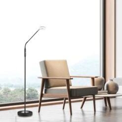 Fischer & Honsel LED-Stehleuchte Rike Schwarz 139,50 Cm -Beleuchtungsgeschäft 4003694403993 1546 AB 08