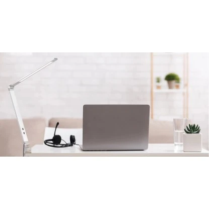 Fischer & Honsel LED-Klemmleuchte Geri Aluminiumfarben/Weiß 38 Cm 4 Fischer & Honsel LED-Klemmleuchte Geri Aluminiumfarben/Weiß 38 Cm – Bild 2