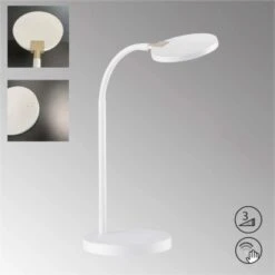 Fischer & Honsel LED Tischleuchte Luna 35 Cm X 14 Cm Weiß -Beleuchtungsgeschäft 4003694505956 1546 1