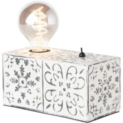 Brilliant Tischlampe Vagos Schwarz-Weiß 10 X 20 Cm -Beleuchtungsgeschäft 4004353379062 1079 3