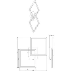 Brilliant LED-Deckenleuchte Kjorn 2-flammig Schwarz -Beleuchtungsgeschäft 4004353379703 4731 VM 18