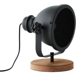 Brilliant Tischleuchte Kiki Schwarz Korund Und Holz -Beleuchtungsgeschäft 4004353382765 4731 CU 02