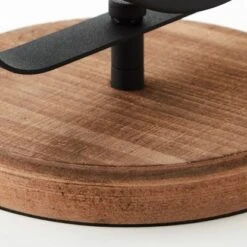 Brilliant Tischleuchte Kiki Schwarz Korund Und Holz -Beleuchtungsgeschäft 4004353382765 4731 CU 05