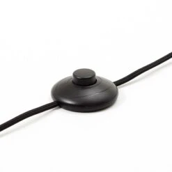 Brilliant Stehleuchte Aniela 1-flammig Schwarz Und Natur -Beleuchtungsgeschäft 4004353411861 4731 CU 06