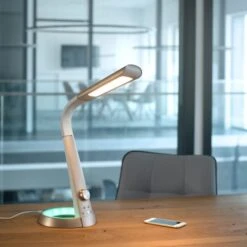 Paul Neuhaus Schreibtischleuchte Bill Messing Matt 40 X 65 Cm -Beleuchtungsgeschäft 4012248358498 2426 02