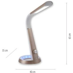 Paul Neuhaus Schreibtischleuchte Bill Messing Matt 40 X 65 Cm -Beleuchtungsgeschäft 4012248358498 2426 07