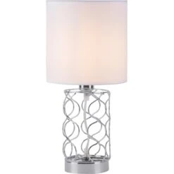 Leuchten Direkt Tischleuchte Deva Stahlfarben 18 X 35 Cm