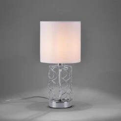 Leuchten Direkt Tischleuchte Deva Stahlfarben 18 X 35 Cm -Beleuchtungsgeschäft 4043689974763 2426 04