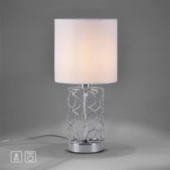 Leuchten Direkt Tischleuchte Deva Stahlfarben 18 X 35 Cm -Beleuchtungsgeschäft 4043689974763 2426 13