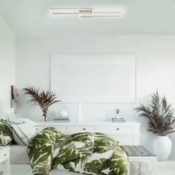 Leuchten Direkt LED-Deckenleuchte Iven Stahlfarben 92,4 X 22 Cm -Beleuchtungsgeschäft 4043689974886 2426 02