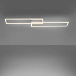 Leuchten Direkt LED-Deckenleuchte Iven Stahlfarben 92,4 X 22 Cm -Beleuchtungsgeschäft 4043689974886 2426 04